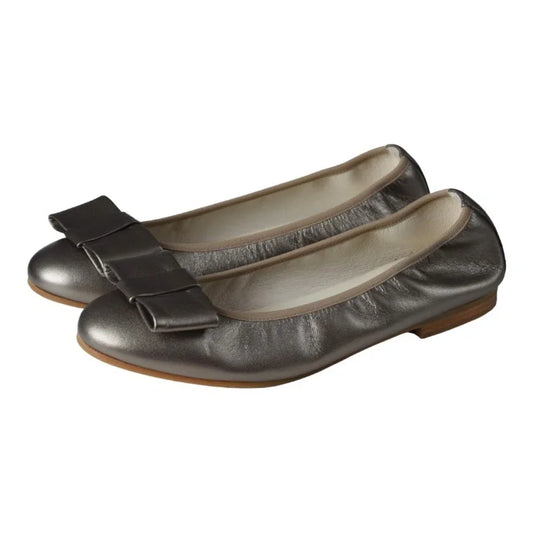 Stylish Metalic Soft Leather Flats for girls, teens, and women by London Kids