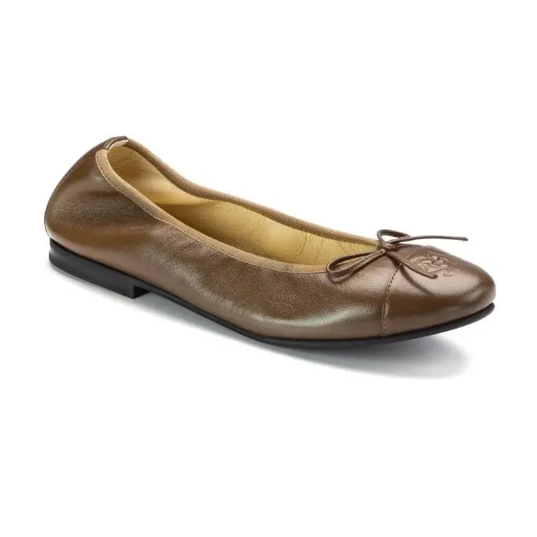 Stylish Carob Soft Leather Slip On shoes for girls, teens, and women by London Kids