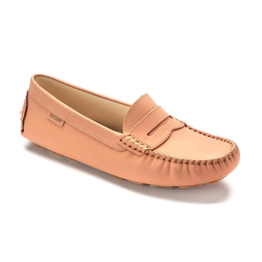 2582 Mauve Sahara soft girls mocassin loafer, made in Italy