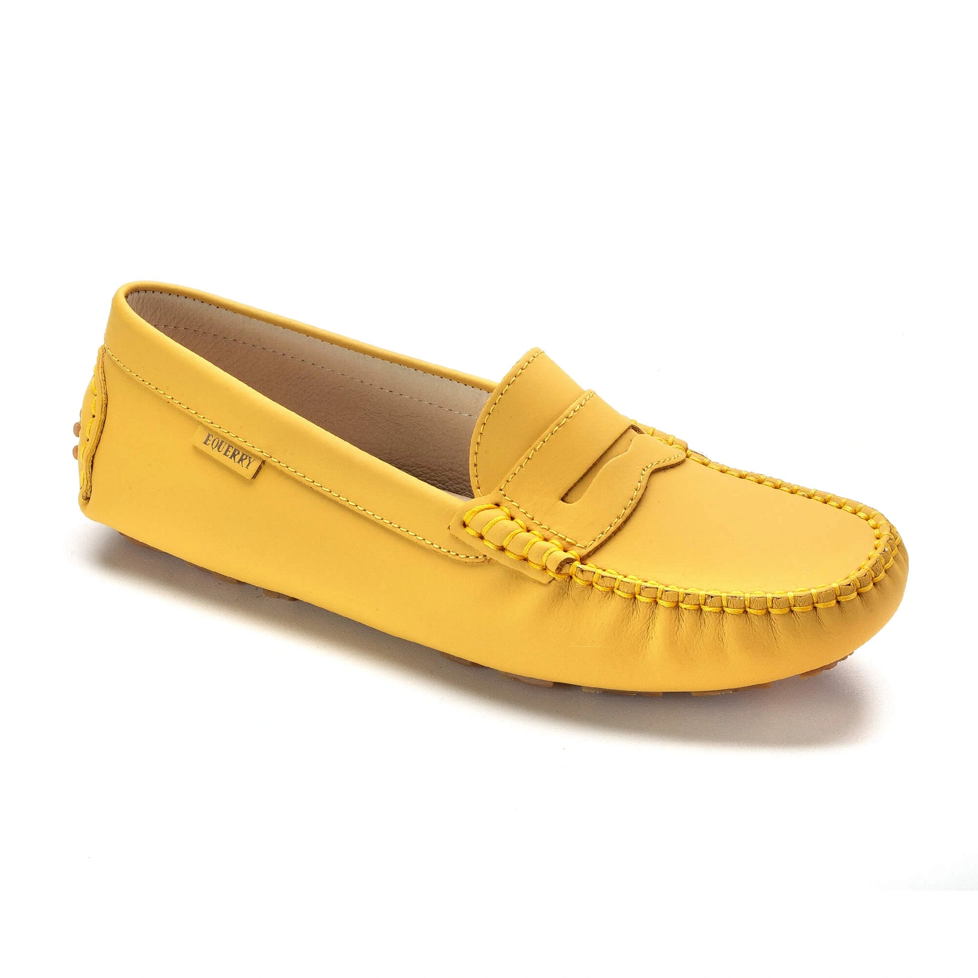 2582 Mustard Sahara Girls Mocassin Loafer, made in Italy