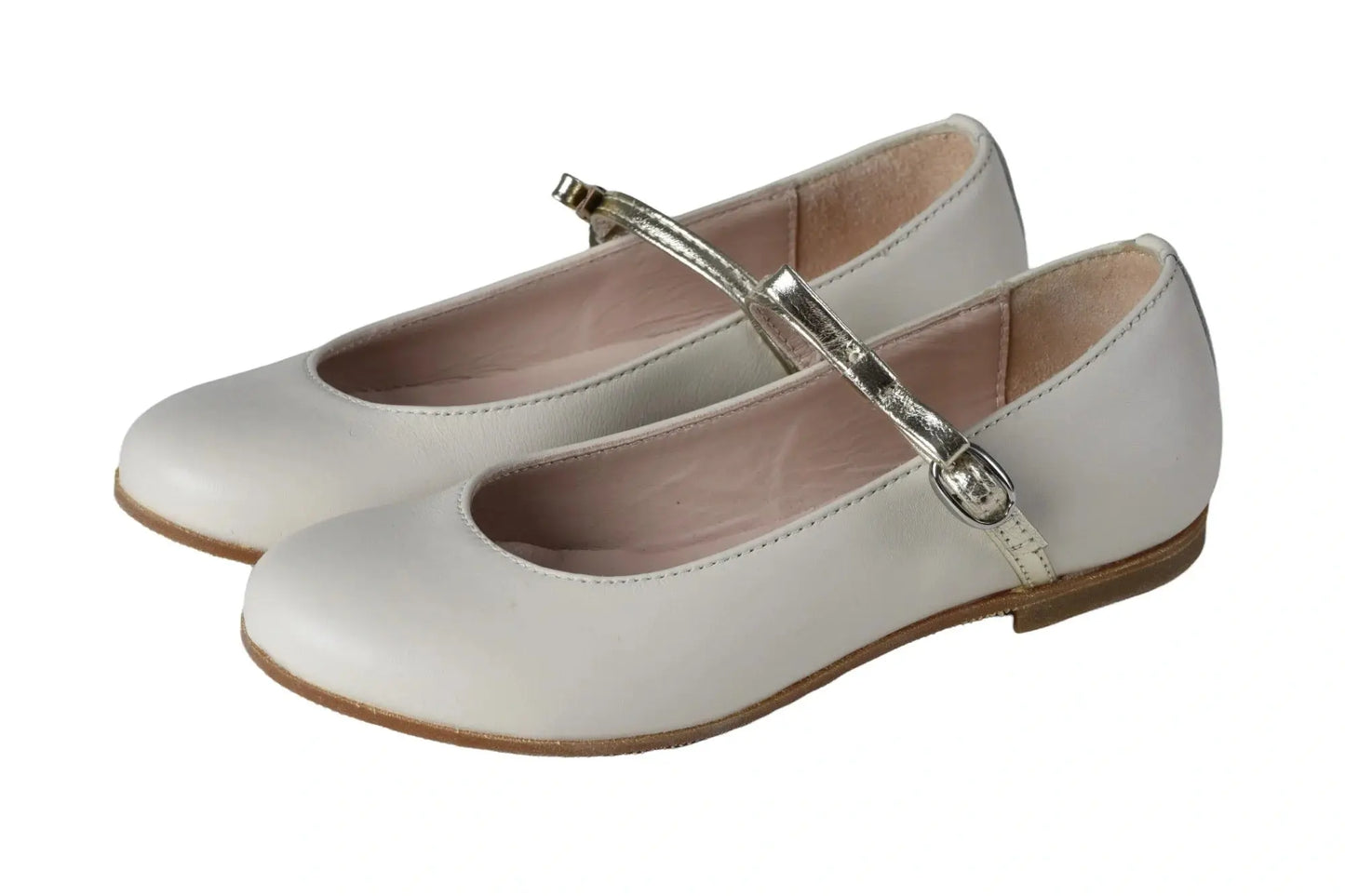 Beige soft leather strap for girl by Galluci - London Kids