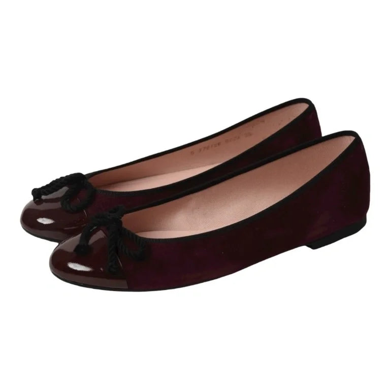 Bordo Suede Flats for Teen/Women by Pretty Ballerinas - stylish and versatile flats for all occasions