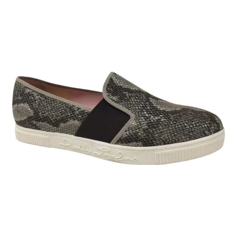 Taupe Soft Leather Sneaker for Teen/Women by Pretty Ballerinas - trendy and comfortable sneakers for teens and women.