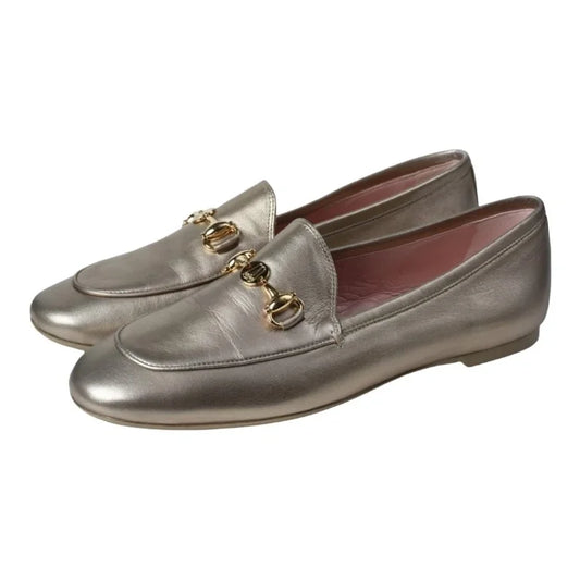 Gold soft leather flat loafer for teen and women by Pretty Ballerinas, in a stylish gold color.