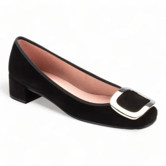 Black Suede Heel for Teen/Women by Pretty Ballerinas - elegant and versatile footwear for teens and women.