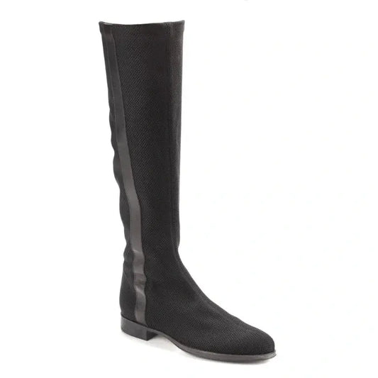 Black micro boots for teen and women by Pretty Ballerinas - black color - micro material - Galluci design.