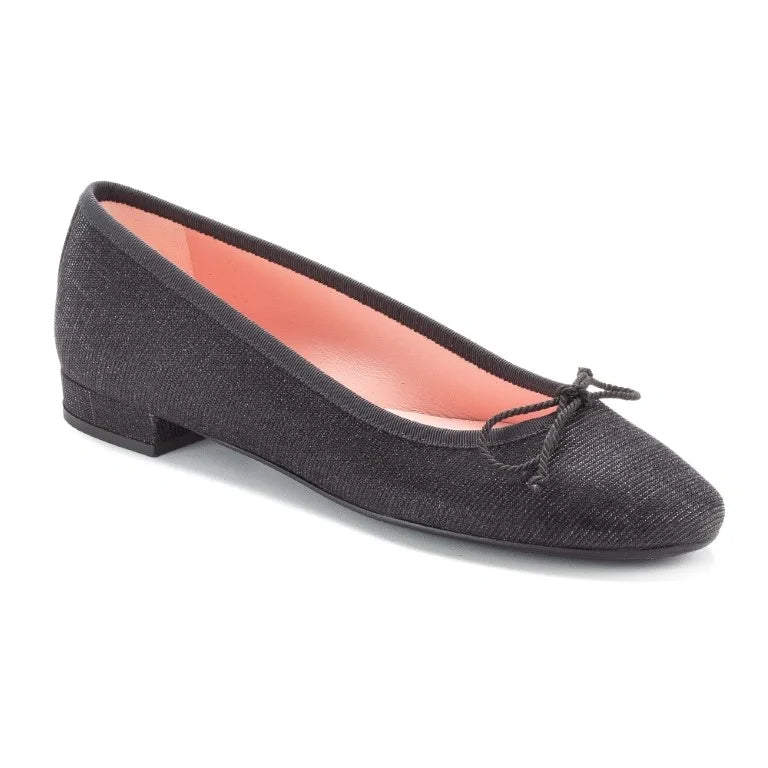 Black glitzy flats for teens and women by Pretty Ballerinas - stylish and comfortable