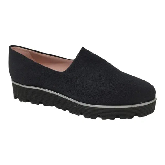 Black Micro Slip On shoes by Pretty Ballerinas - Teen/Women casual sneakers