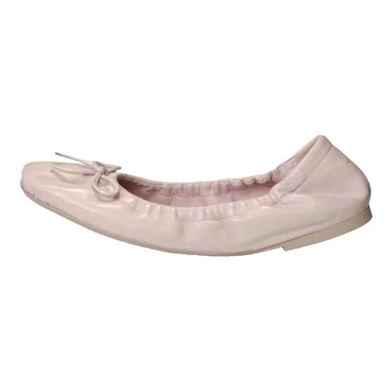 Pink soft leather flats for teen and women by Pretty Ballerinas - London Kids