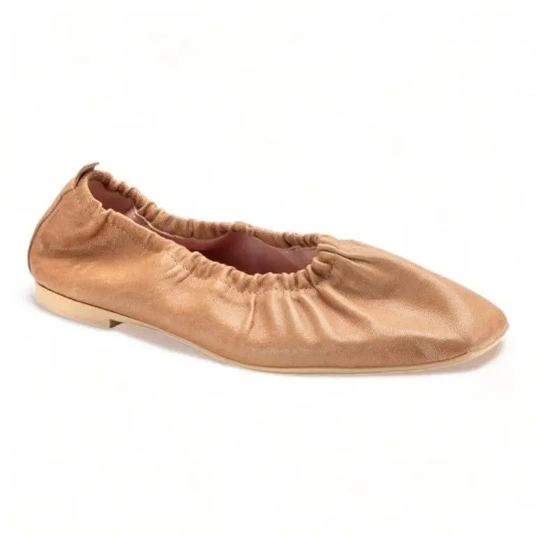 Nude soft leather flats for teen and women by Pretty Ballerinas