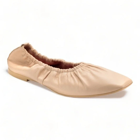 Pink soft leather flats for teen women by Pretty Ballerinas - casual flats for teens