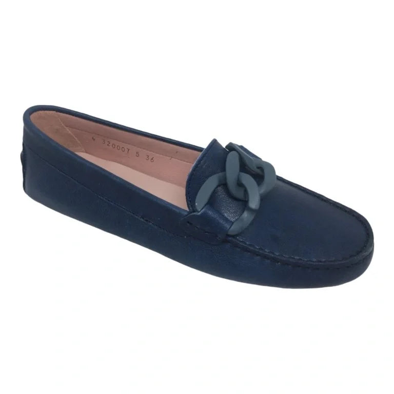 Stylish Navy Soft Leather Soft Loafer for Teens and Women by Pretty Ballerinas