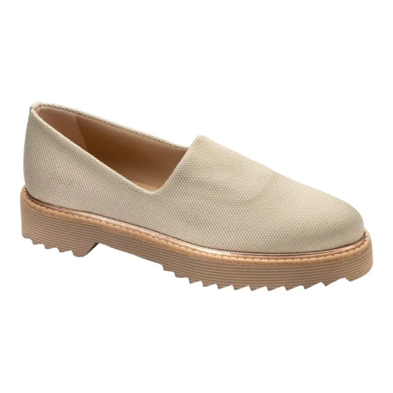 Beige Micro Slip On shoes by Pretty Ballerinas - Teen/Women Summer Sneaker