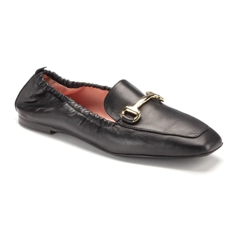 Black soft leather flats for teen and women by Pretty Ballerinas - stylish and comfortable flats crafted from soft leather.