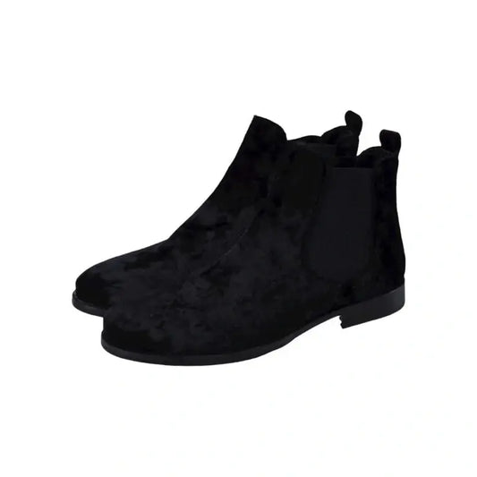 Black velvet boots for girl by Galluci - London Kids, casual boots