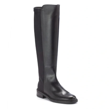 Black soft leather boots for teens and women by Pretty Ballerinas - stylish and comfortable