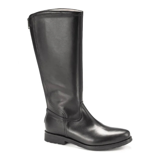 Black soft leather boots for girl by Galluci - elegant and stylish boots for young girls.