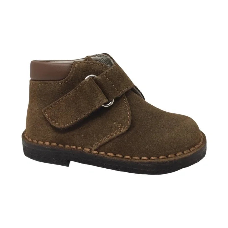 Brown Suede Velcro shoes for toddlers/boys by London Kids