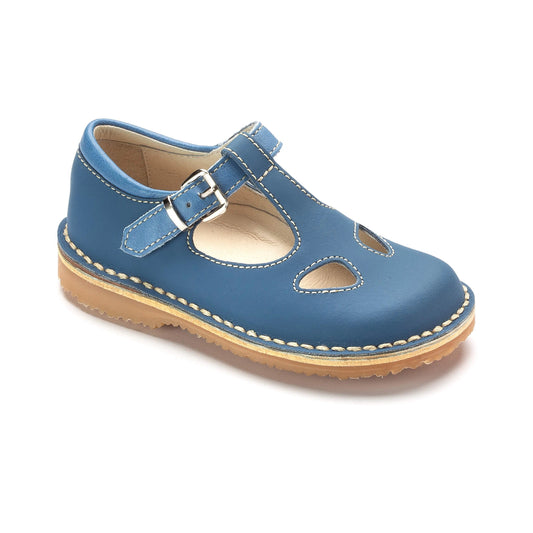 Sky Blue Sahara boys T strap sandal shoe