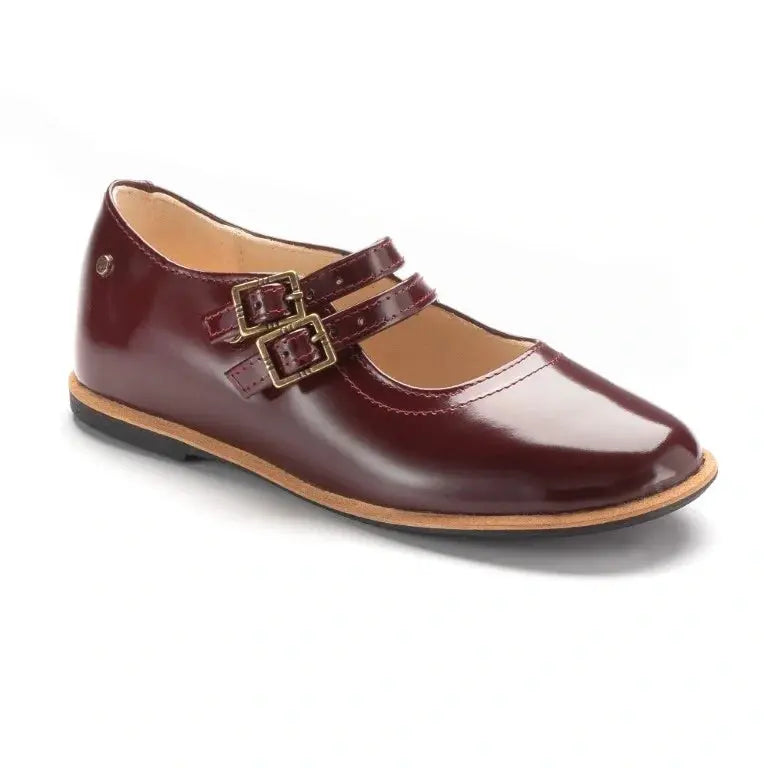 Stylish Bordo Polished Leather Strap for girls by Manuela de Juan, perfect for casual occasions.