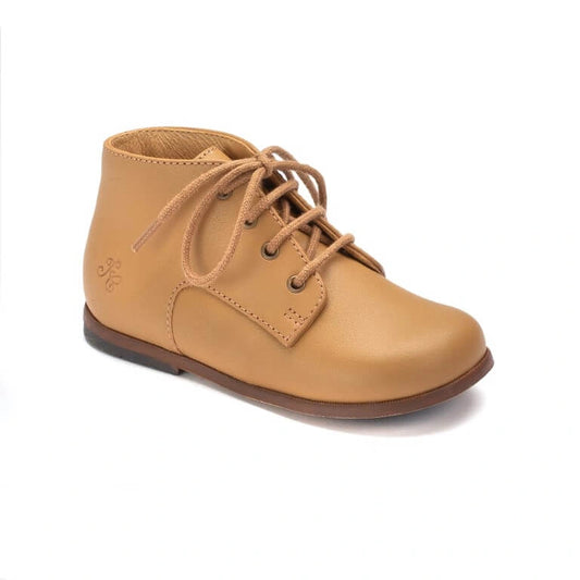 Derbi Camel Leather Toddler High Shoe