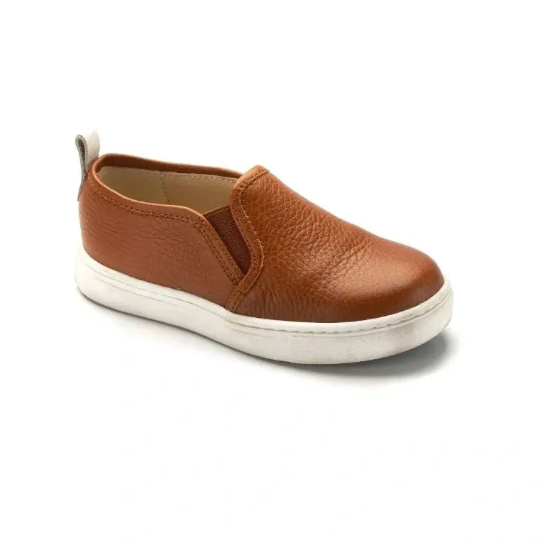 Tan Soft Leather Sneaker for Boy/Girl by Manuela de Juan - slipper sneaker