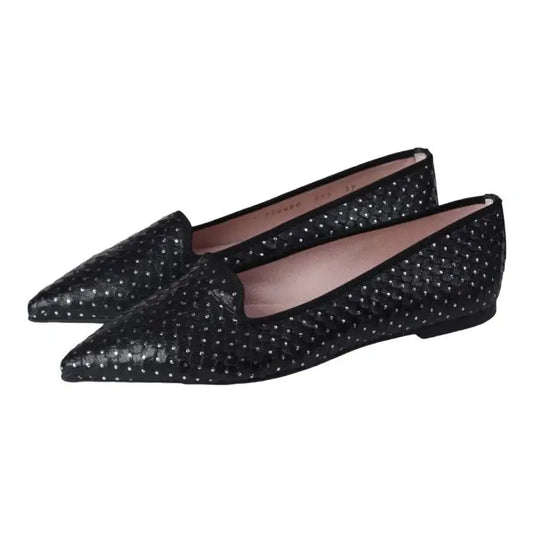 Black Micro Smoking Loafer for teen and women by Pretty Ballerinas - casual footwear