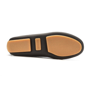 2460 - Black with Beige Sole Sahara Leather Soft Loafer for Girl by London Kids