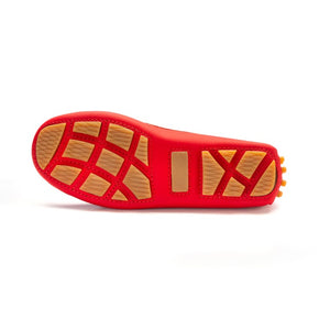 2582 - Red Sahara Leather Soft Loafer for Girl by London Kids