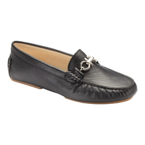 2495 - Black Soft Leather Soft Loafer for Girl by London Kids