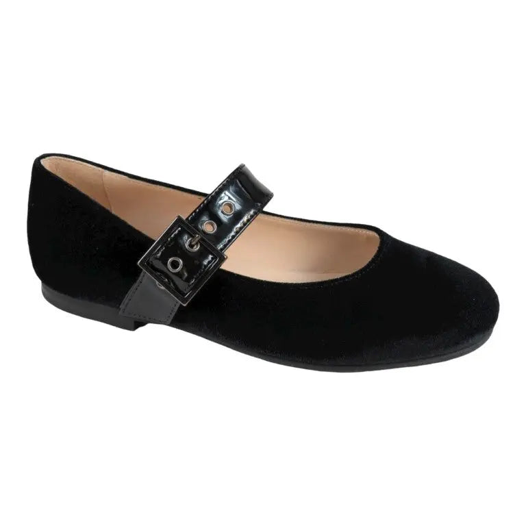 1041 - Black Velvet Strap for Girl by London Kids London Kids