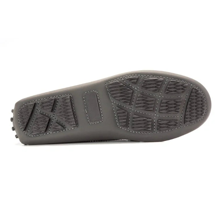 Sole of Grey Sahara Leather Soft Loafer for Girl by London Kids - Grey Sahara Leather Soft Loafer for casual wear, girl's footwear.