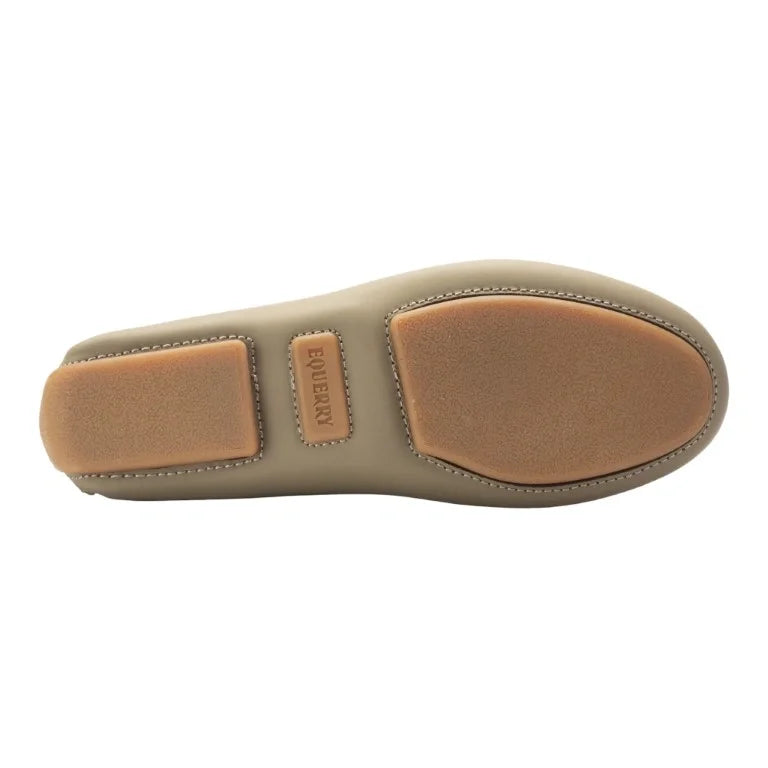 Sole of Taupe Sahara Leather Soft Loafer for girls, teens, and women by London Kids - comfortable and stylish.