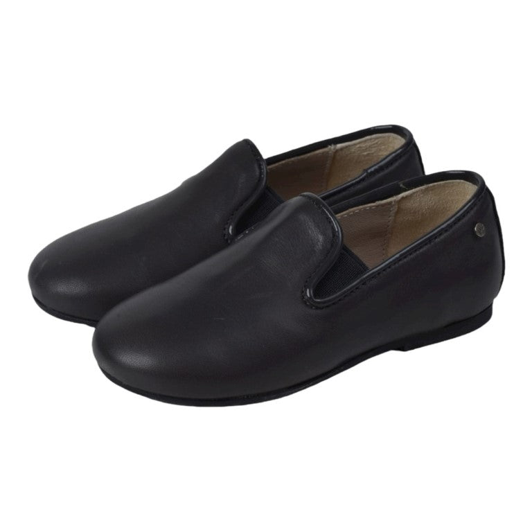 Benji - Gray Soft Leather Slip On for Boy/Girl by Manuela de Juan