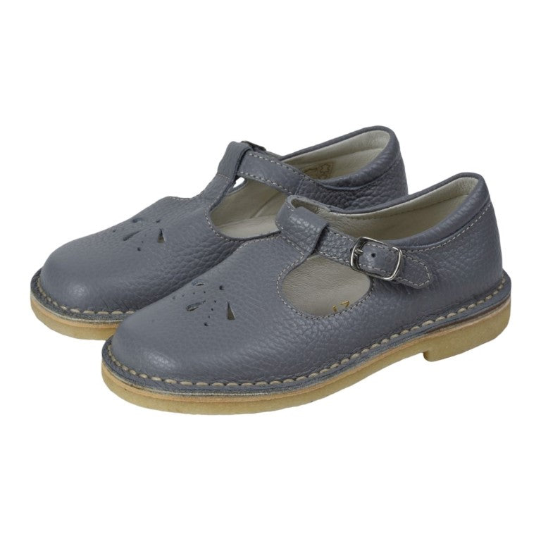 581 - Gray Soft Leather Strap for Girl by London Kids