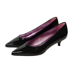 43900 - Navy Patent Leather Heel for Teen/Women by Pretty Ballerinas